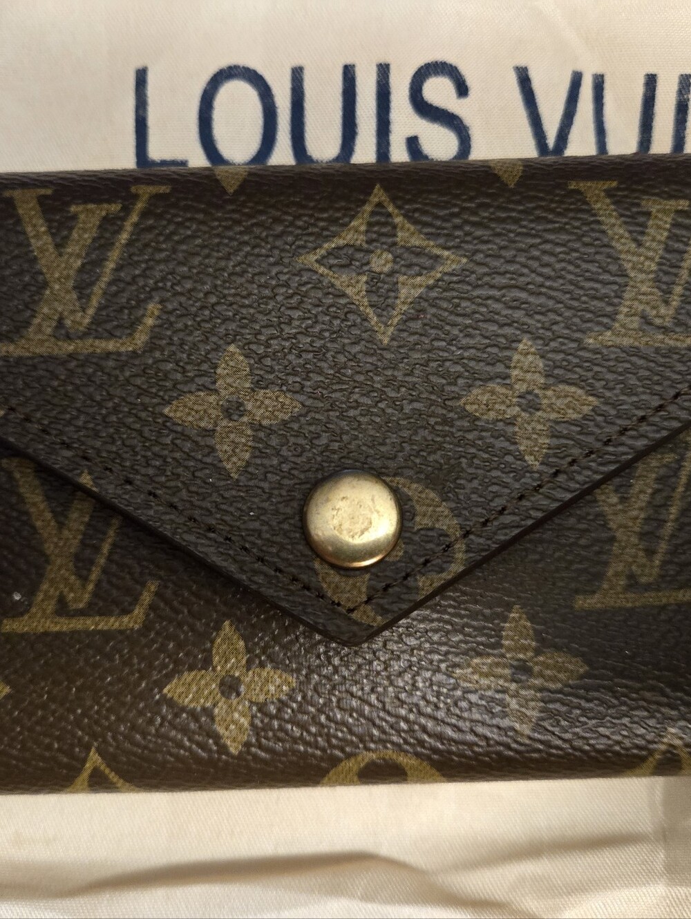 Louis Vuitton Monogramed Tri Fold Wallet
